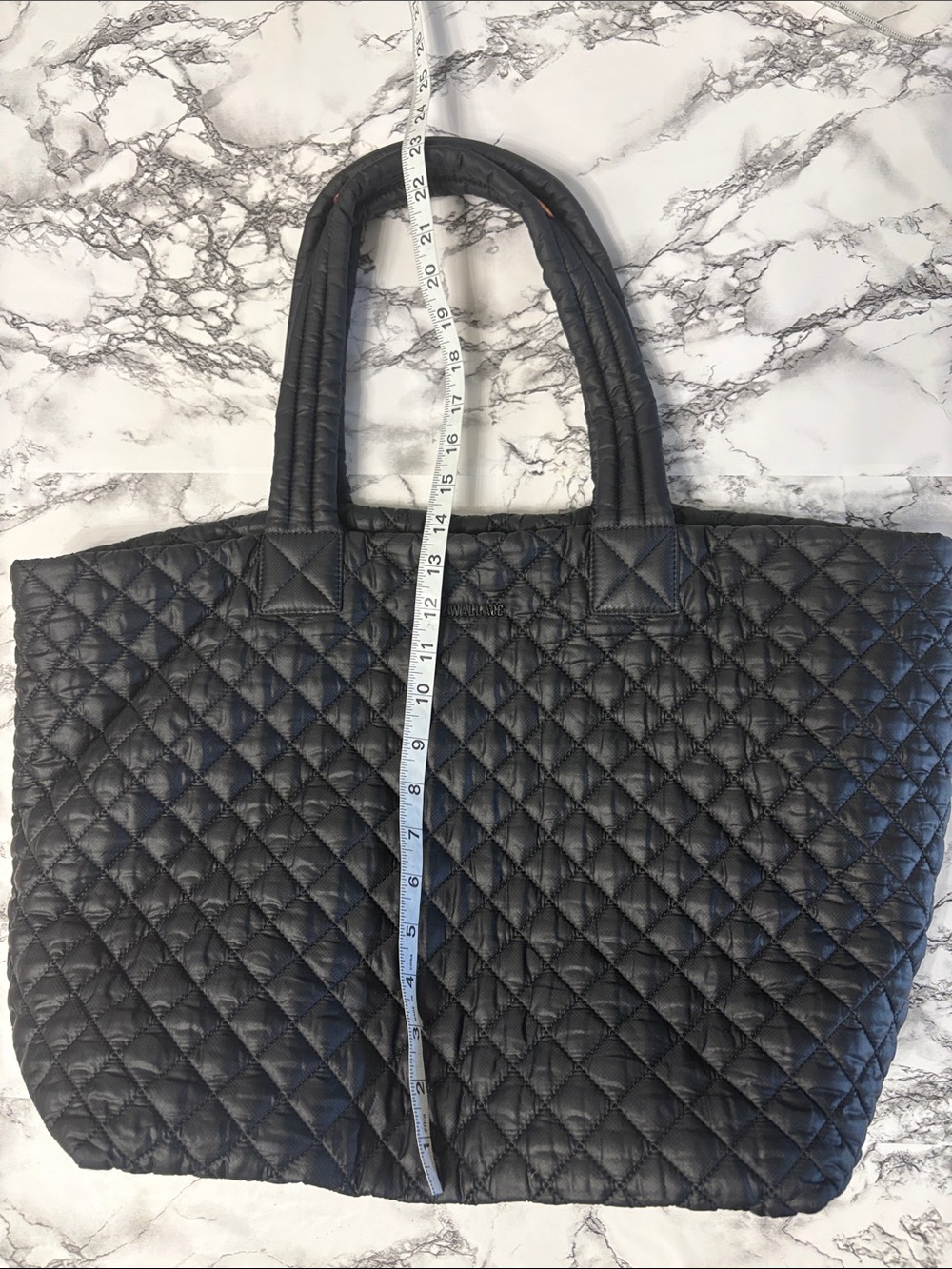 MZ Wallace Metro Deluxe Large Quilted Nylon Tote Weekender Bag - Picture 13 of 13